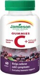 JAMIESON VITAMINA C + SCUDO IMUNE GOMME 1&#215;60 pz, pastiglie al gusto di sambuco