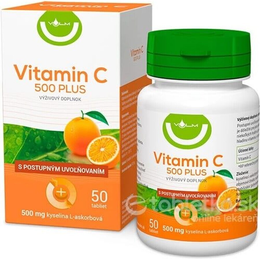 VULM Vitamine C 500 PLUS 1×50 tbl, vitamine C