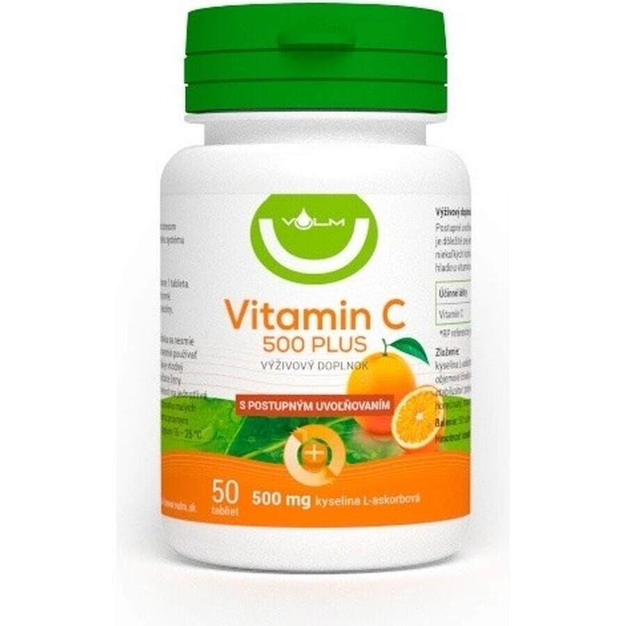 VULM Vitamine C 500 PLUS 1×50 tbl, vitamine C