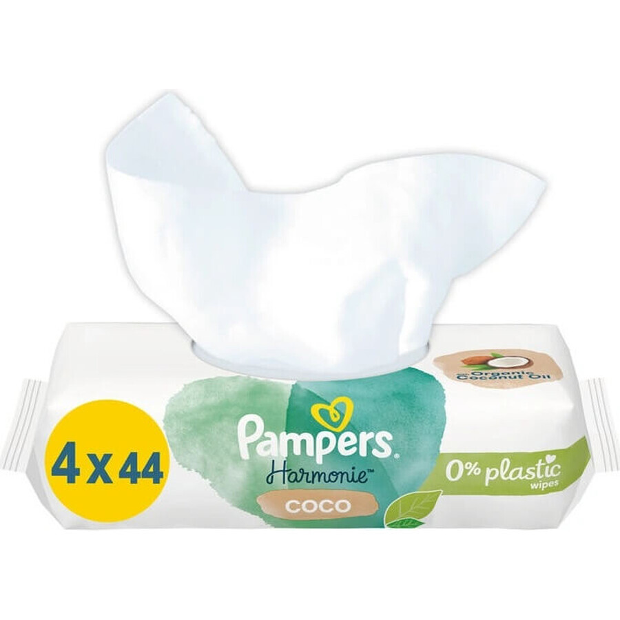 PAMPERS HARMONIE PROTECT&CARE WIPES 176KS 1×176 buc, șervețele umede