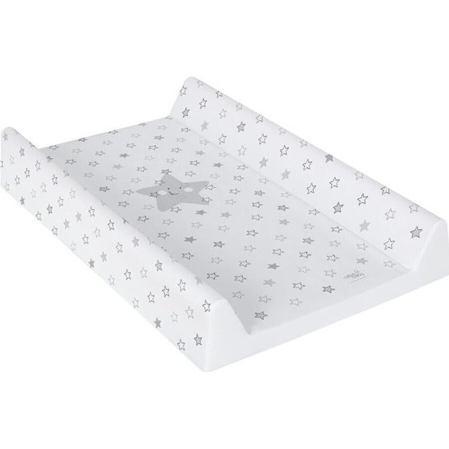 CEBA 2-zijdige vervangingsmat met massief board (50x80) Comfort Stars lichtgrijs 1×1 st