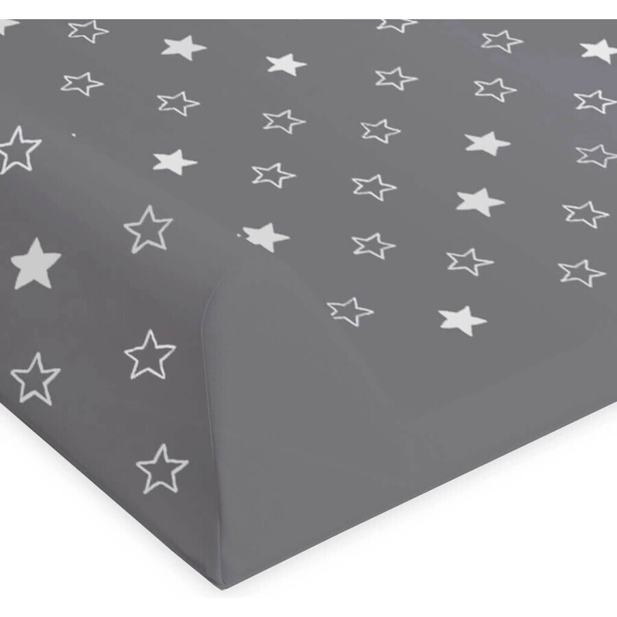 CEBA 2-zijdige vervangingsmat met massief board (50x80) Comfort Stars lichtgrijs 1×1 st