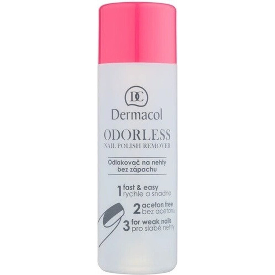 Dermacol Odorless nail polish remover 1×120 ml, nail polish remover