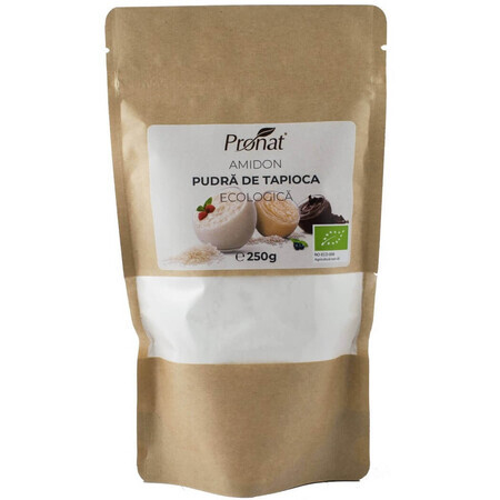 Organic tapioca starch powder, 250 gr, Pronat