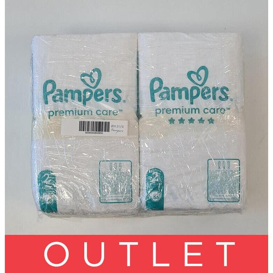 Pampers Premium MBP S2 224pcs (4-8kg) 1×224 pcs diapers