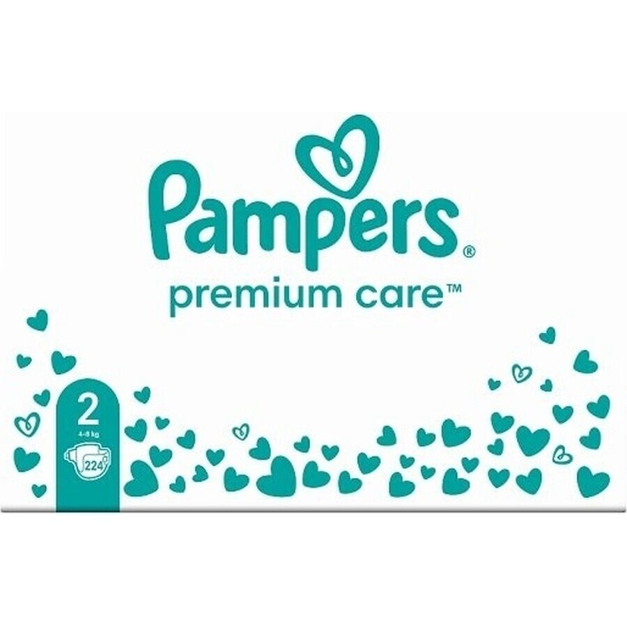 Pampers Premium MBP S2 224pcs (4-8kg) 1×224 pcs diapers