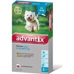 Advantix Spot-on pentru câini de la 4 la 10 kg (4 pipete) 4x1 ml