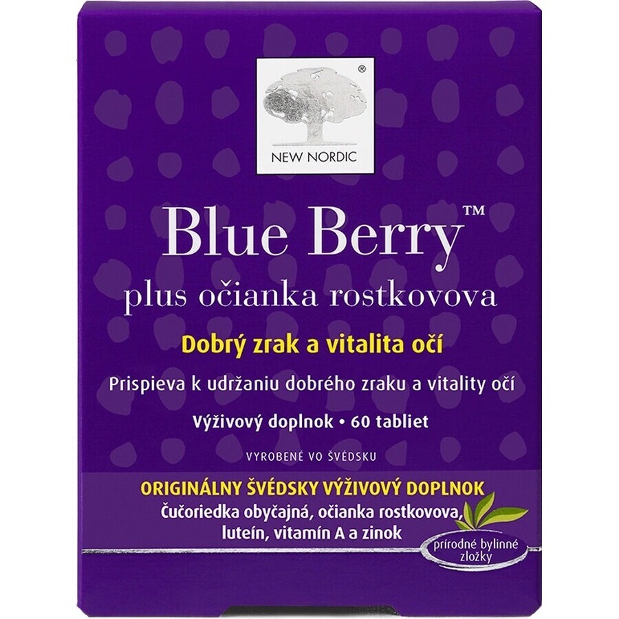 NEW NORDIC Blue Berry 1×60 tbl, voedingssupplement