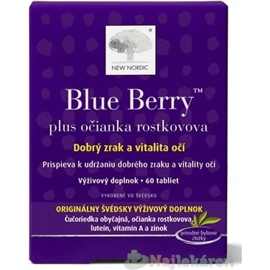 NEW NORDIC Blue Berry 1×60 tbl, voedingssupplement