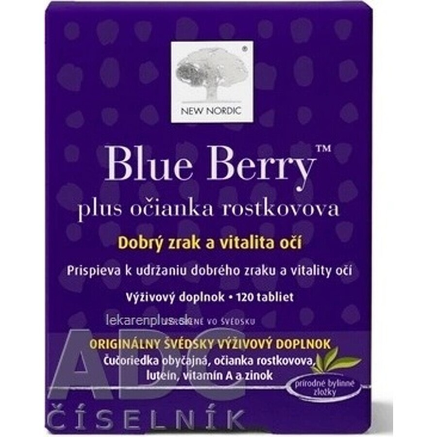 NEW NORDIC Blue Berry 1×60 tbl, voedingssupplement