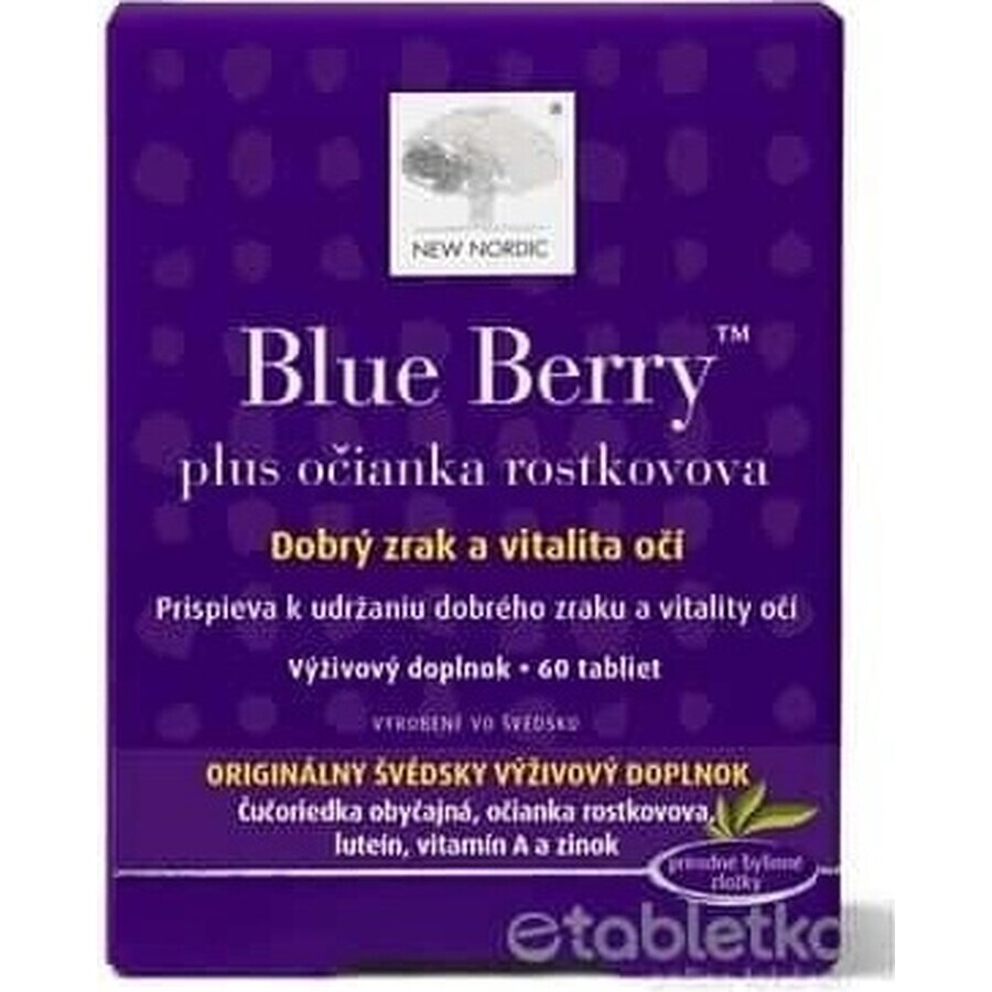 NEW NORDIC Blue Berry 1×60 tbl, voedingssupplement