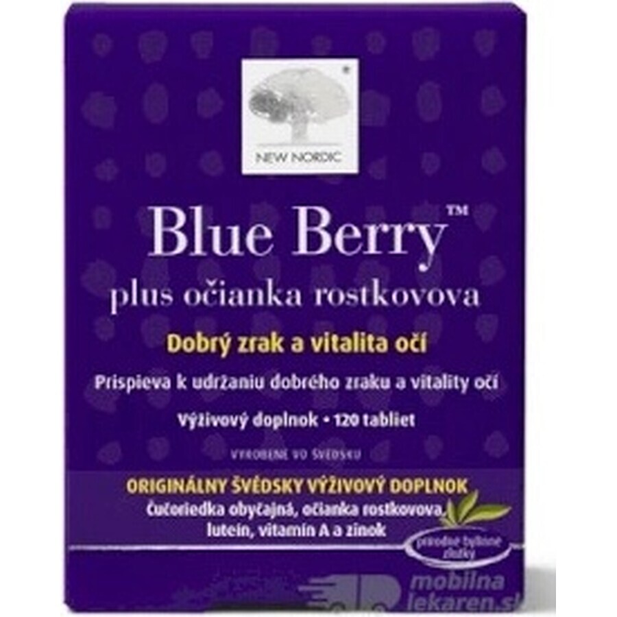 NEW NORDIC Blue Berry 1×60 tbl, voedingssupplement