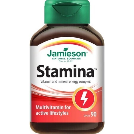 JAMIESON STAMINA COMPLEX OF VITAMINS AND MINERALS 1×90 tbl, food supplement