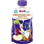 HiPP BIO Smoothie MIX Apple Pear Blueberries 1×120 ml, fructe și legume, 12m+