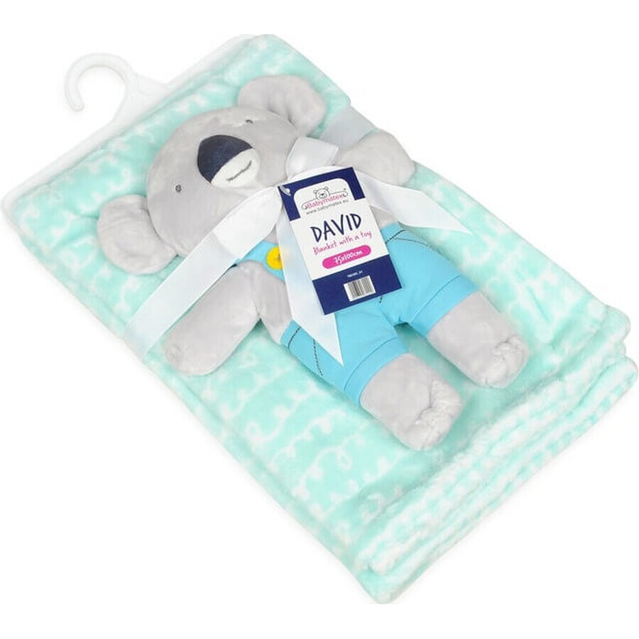 BABYMATEX Coperta giocattolo Koala Mint 75 x 100 cm 1×1 pz, per bambini