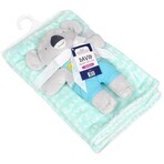 BABYMATEX Coperta giocattolo Koala Mint 75 x 100 cm 1×1 pz, per bambini