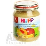 HiPP 100% Fructe Mere, banane și piersici 1×125 g, gustare cu fructe pentru copii