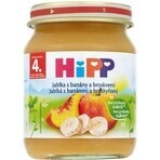 HiPP 100% Fructe Mere, banane și piersici 1×125 g, gustare cu fructe pentru copii