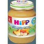 HiPP 100% Fructe Mere, banane și piersici 1×125 g, gustare cu fructe pentru copii