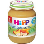 HiPP 100% Fructe Mere, banane și piersici 1×125 g, gustare cu fructe pentru copii