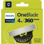 Philips OneBlade QP440/50 Lames de remplacement 360 1×4 pcs, lames de remplacement