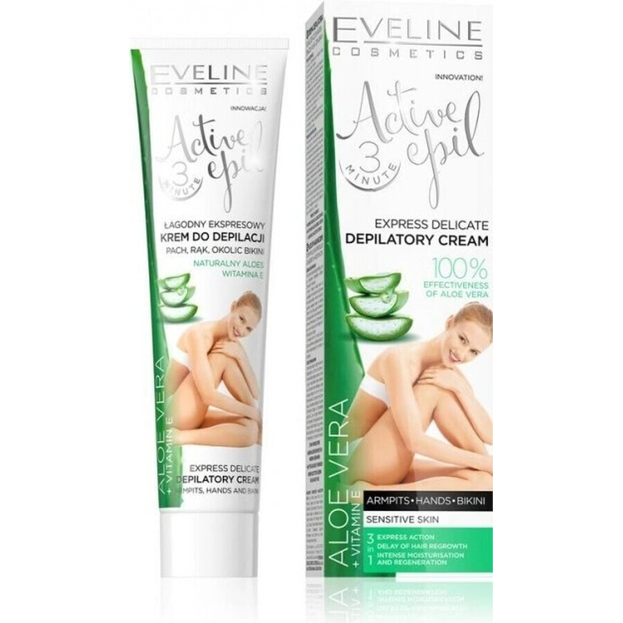 EVELINE ACTIVE EPIL ALOE VERA ALOE VERA SENSITIVE SKIN 1×125 ml, Enthaarungscreme