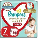 PAMPERS PREMIUM CARE DIAPER PANTS SIZE 7 17KG 36KS 1×36 pcs, diaper pants size 7