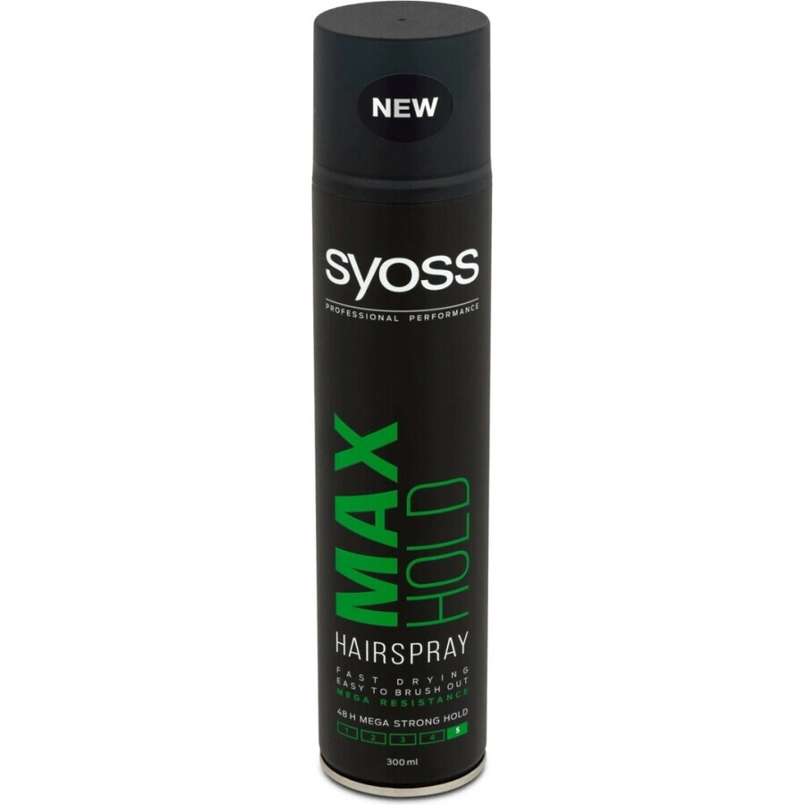 Syoss Max Hold Hairspray 1×300 ml, hairspray