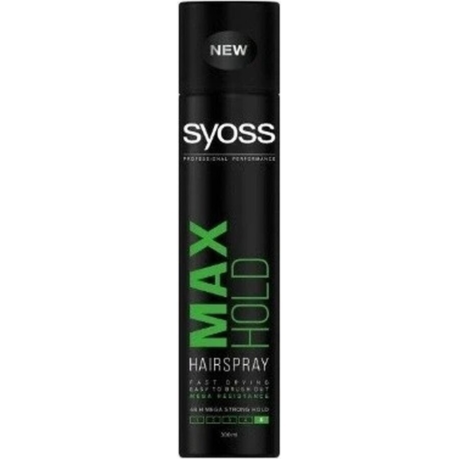 Syoss Max Hold Hairspray 1×300 ml, hairspray