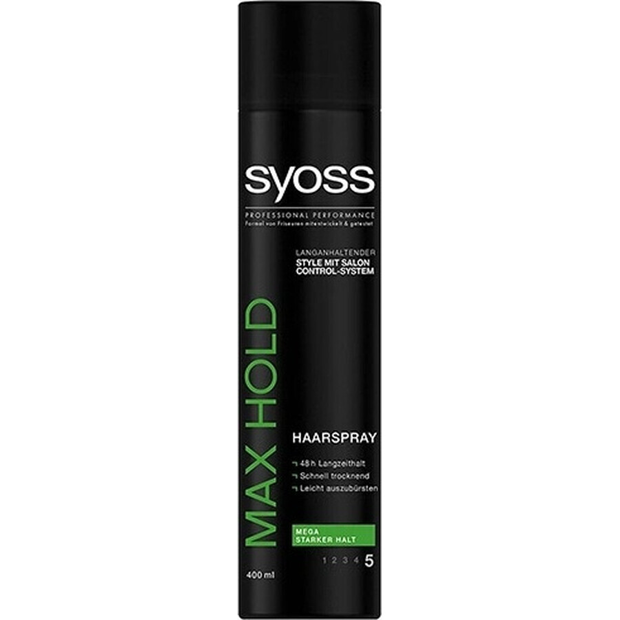 Syoss Max Hold Hairspray 1×300 ml, hairspray