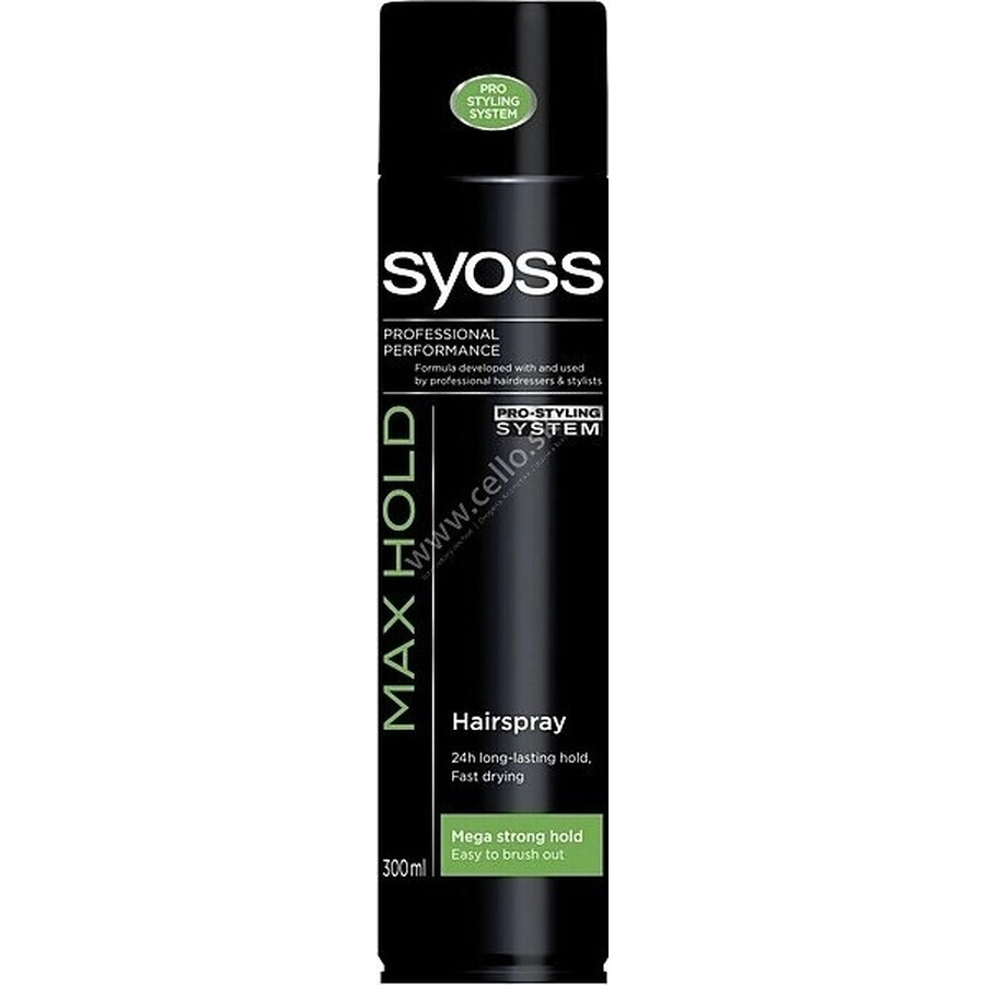 Syoss Max Hold Hairspray 1×300 ml, hairspray