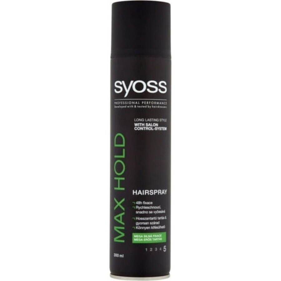 Syoss Max Hold Hairspray 1×300 ml, hairspray