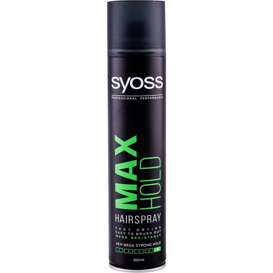 Syoss Max Hold Hairspray 1×300 ml, hairspray