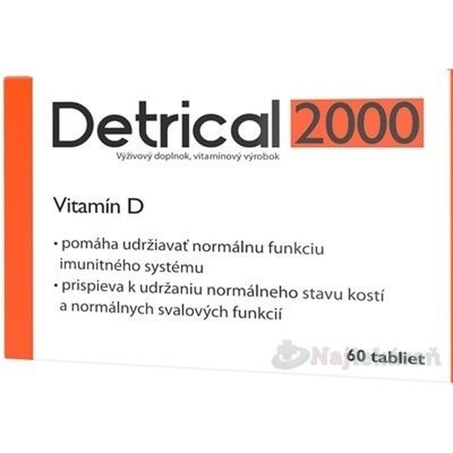 Detrical 2000 Vitamin D 1×60 tbl, food supplement