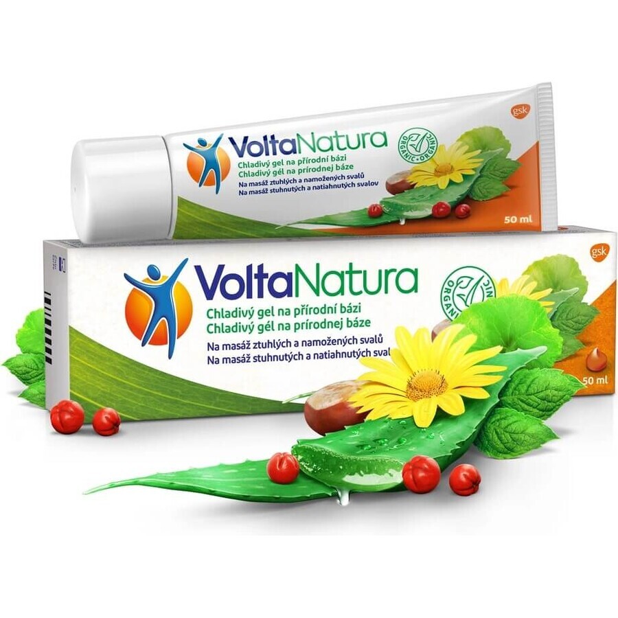 VoltaNatura Cooling Massage Gel 1x50 ml, gel per muscoli tesi e rigidi