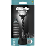 Razor Gillette Mach3 Charcoal + heads 6pcs 1×1, razor