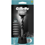 Razor Gillette Mach3 Charcoal + heads 6pcs 1×1, razor