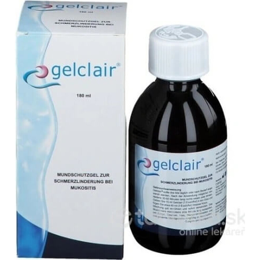 GELCLAIR GEL PENTRU ELIMINAREA LESSIEI GURII 1×180 ml, supliment alimentar