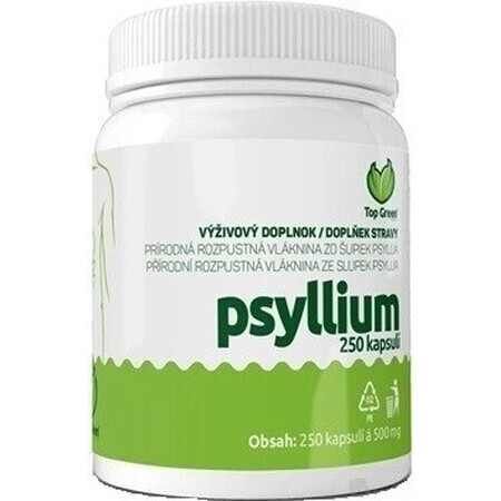 Top Green Psyllium Psyllium 1×250 cps, complément alimentaire