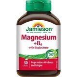 Jamieson Magnesium + Vitamin B6 with bisglycinate 1×50 tbl, food supplement