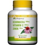 BIO Pharma Echinacea, Vitamina C, Zinco 1×120 tbl, integratore alimentare