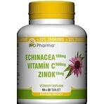 BIO Pharma Echinacea, Vitamina C, Zinco 1×120 tbl, integratore alimentare