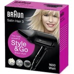 Braun Satin Hair 3 Hd 350 To Go 1pc 1×1 1pc asciugacapelli