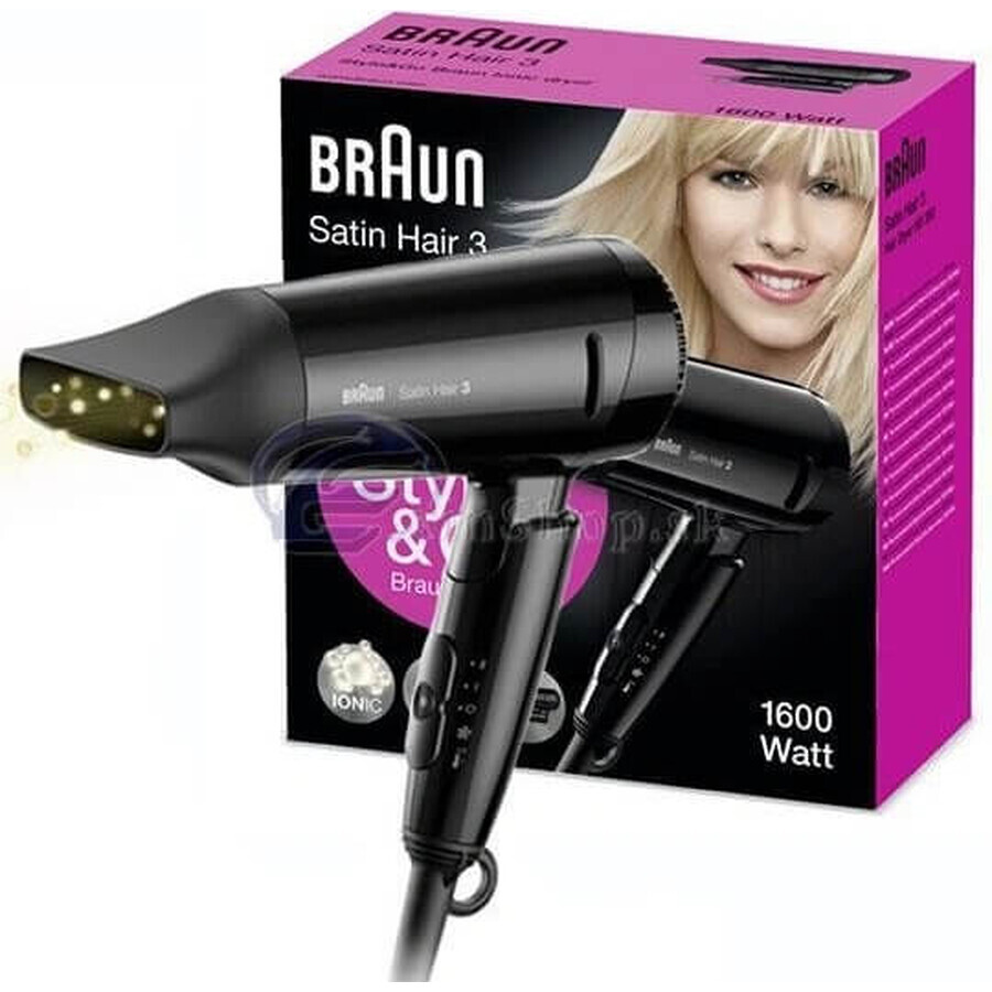 Braun Satin Hair 3 Hd 350 To Go 1pc 1×1 1pc asciugacapelli