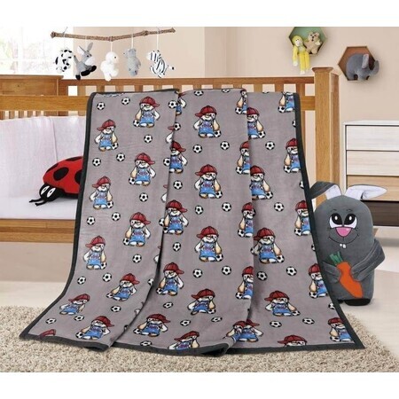 Baby blanket ELLA 1005/168 75x100cm dog with ball 1×1 pc, baby blanket