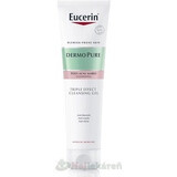 Eucerin DERMOPURE Gel limpiador exfoliante de triple acción 1×150 ml, Gel limpiador