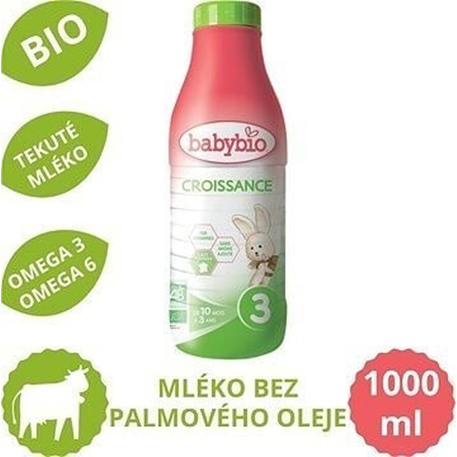 BABYBIO Croissance 3 organic liquid baby milk (1 l) 1×1 l