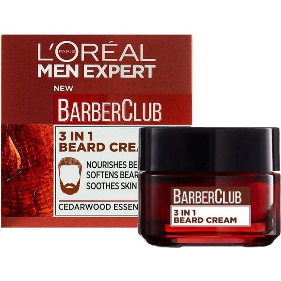 L'Oréal Paris Men Expert Barber Club Crema barba, 50 ml 1×50 ml crema