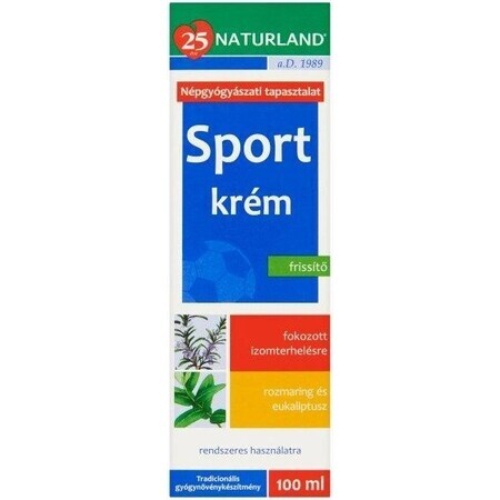 NATURLAND SPORTSMEN CREMA 1×100 ml, crema