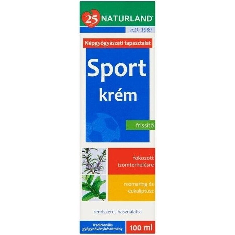 NATURLAND SPORTSMEN CREMA 1×100 ml, crema